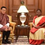 भूटान नरेश ने राष्ट्रपति से मुलाकात की