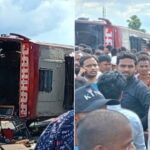 जयपुर से दरभंगा जा रही बस का मोतिहारी में एक्सीडेंट, 100 यात्री थे सवार; 